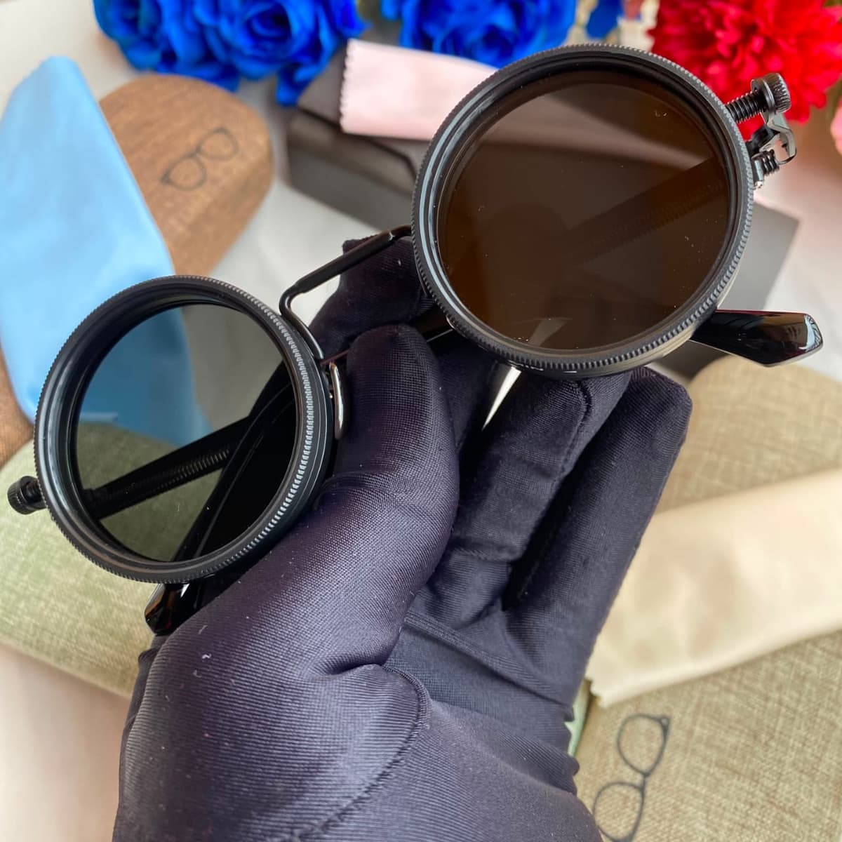 Designer-Polarized-Round-Sunglasses