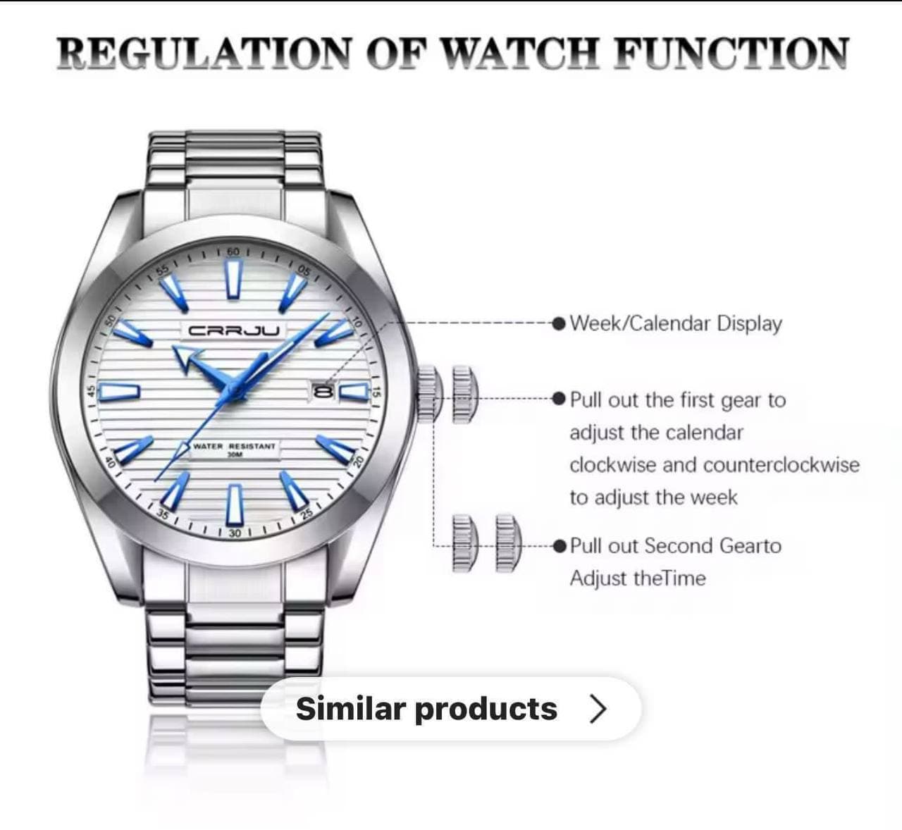 CRRJU 5006 Men Watch thumbnail 3