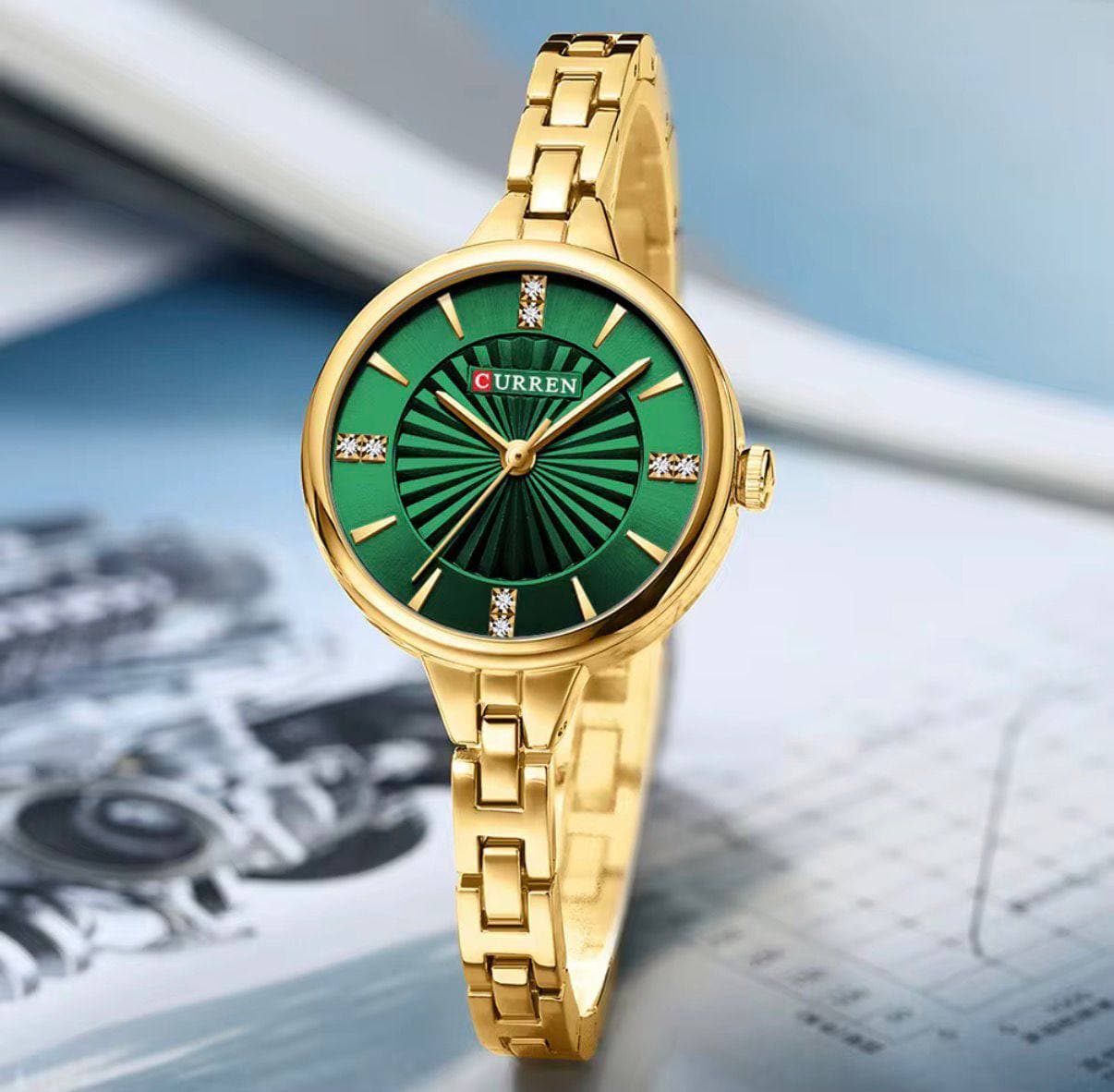 CURREN LADIES #9097 (METALLIC )