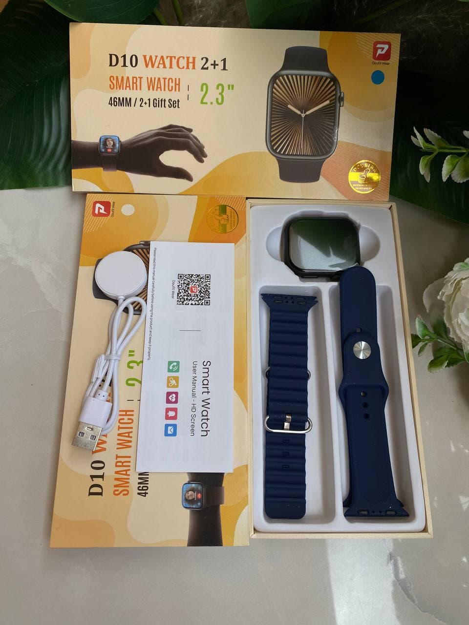 DT10 Smartwatch with 2 Interchangeable Straps thumbnail 2