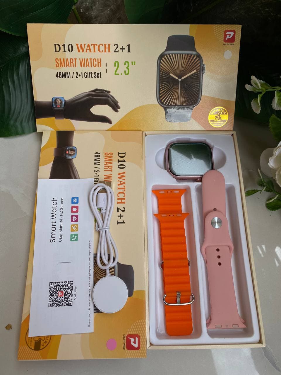 DT10 Smartwatch with 2 Interchangeable Straps thumbnail 3