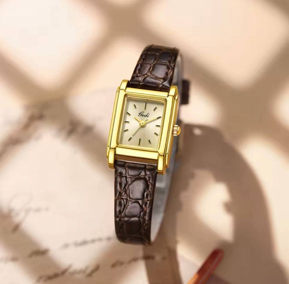 GEDI LADIES WATCH (Leather straps)