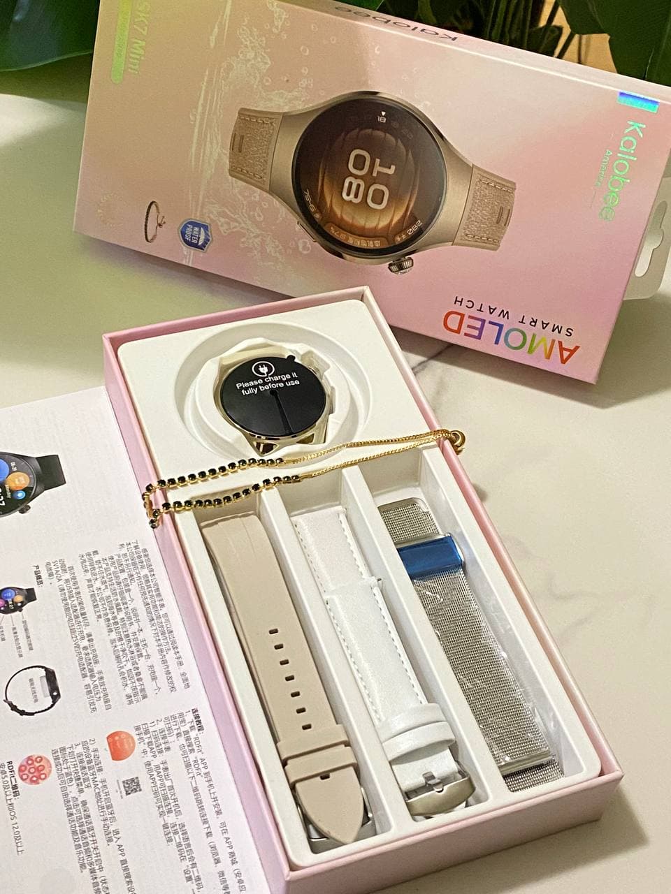 Kalobee SK7 Mini Smartwatch (3 Pairs Straps) thumbnail 3
