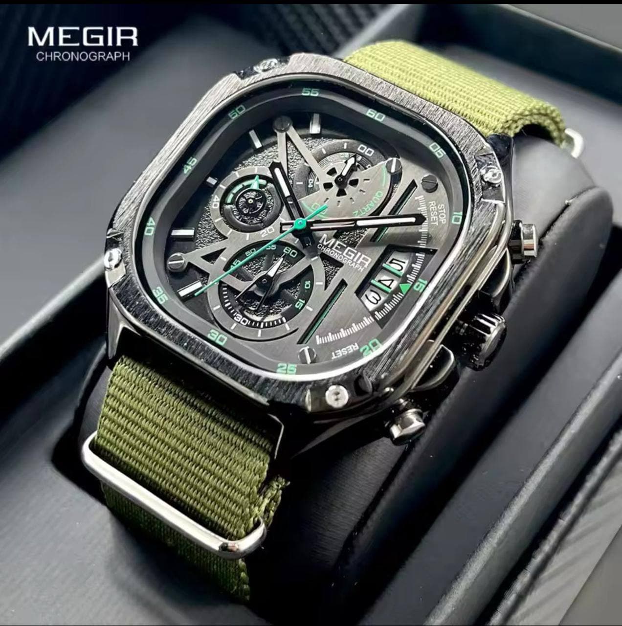 Megir Chronograph Gents Watch thumbnail 2