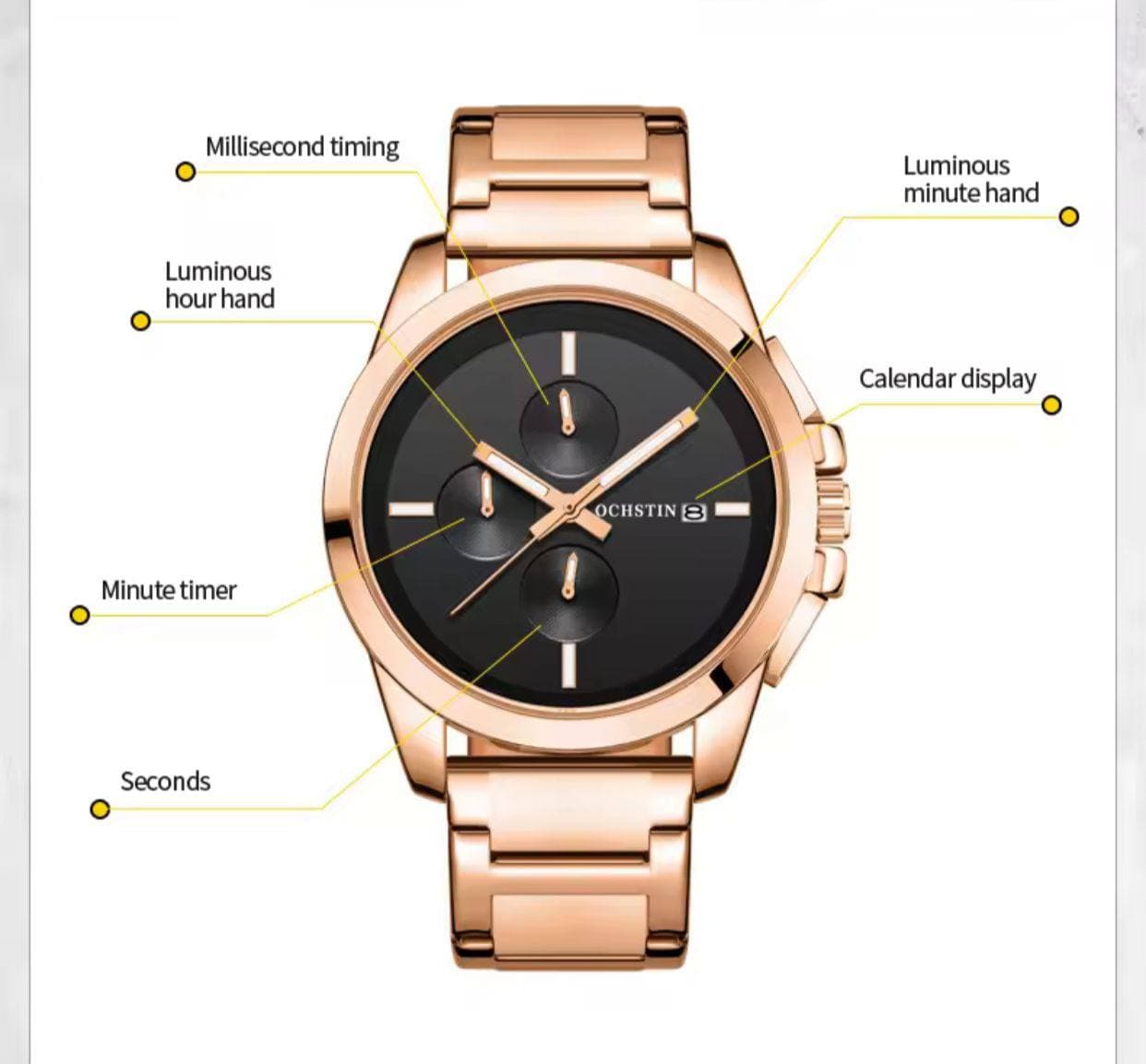Ochstin Minimalist Chronograph Gents Watch #6059 thumbnail 3