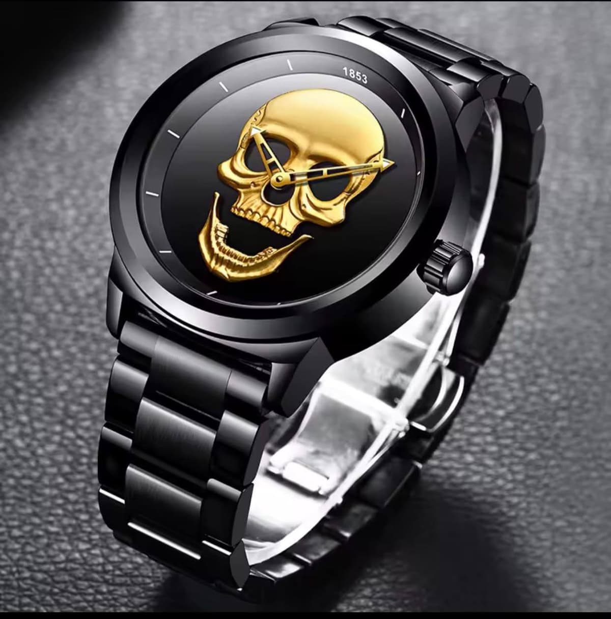 LIGE  SKULL GENTS WATCH  #LG9876
