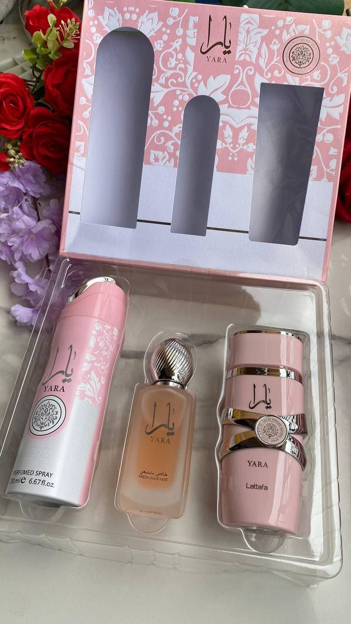 Yara Set (Perfume Spray, Fresh Hair Mist, Yara Perfume)