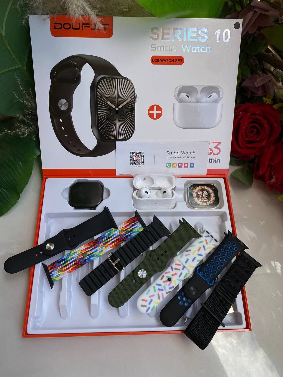 Doufit Series 10 (D28) Smartwatch Bundle